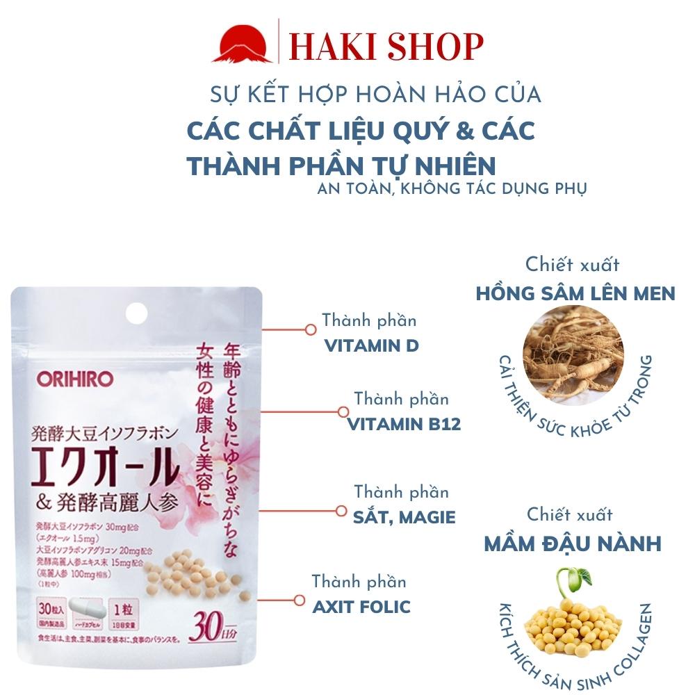 Viên uống tăng cường nội tiết tố cải thiện nội tiết tố Orihiro Nhật bản 30 ngày