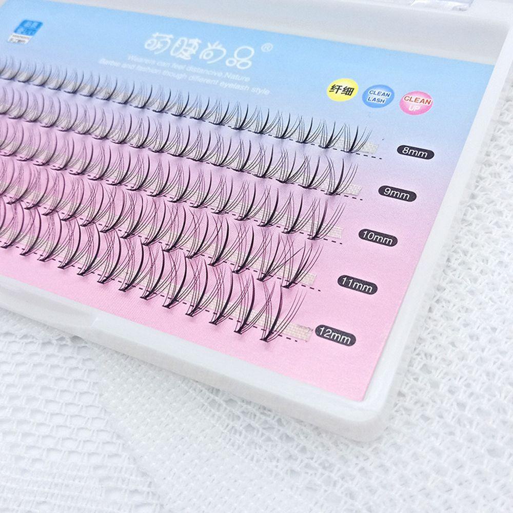 Hộp 100 Gói Lông Mi Giả Mỏng Đầu Nhọn Lâu Trôi Tự Nhiên