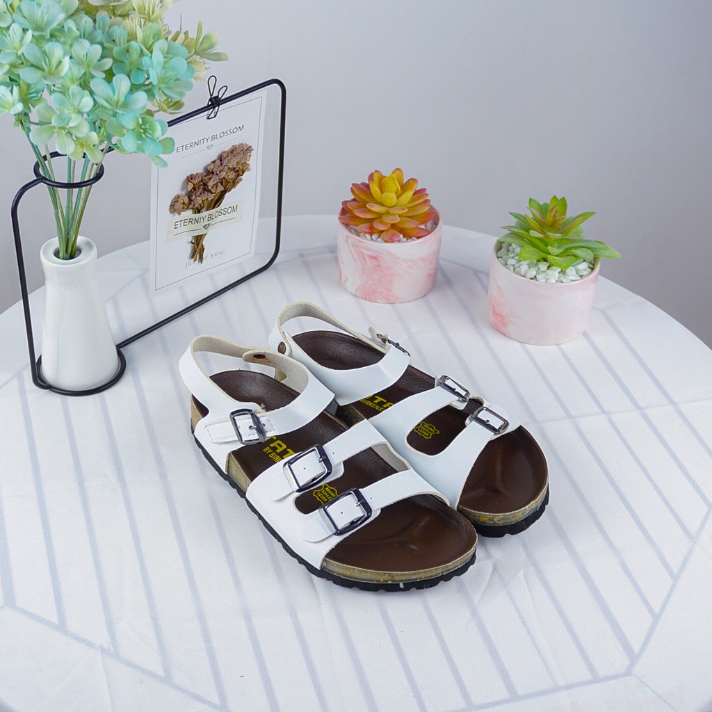 Giày sandal nữ 2 quai đế trấu