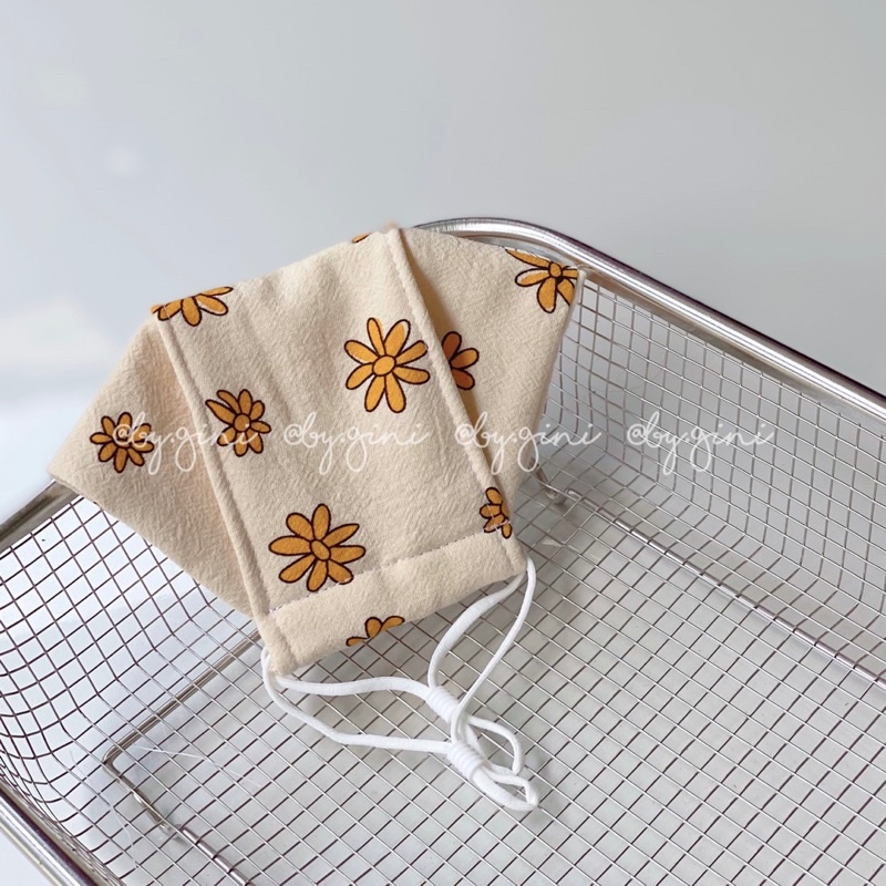 Khẩu trang vải thô cara 3D handmade @madebygini