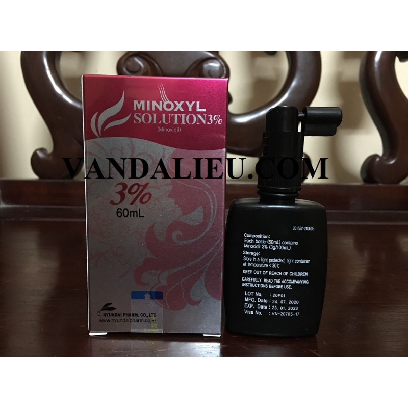 CHAI XỊT RỤNG TÓC MINOXYL SOLUTION 3% 60ML