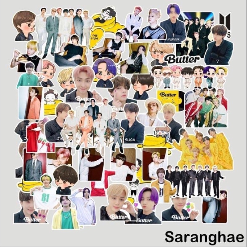 Set sticker dán BTS