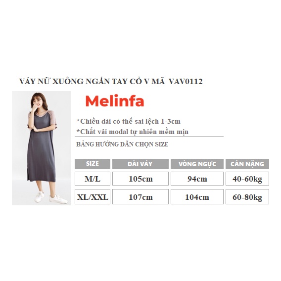 Đầm thun suông dài vải Modal (gỗ Sồi) mềm mịn co giãn mát lạnh mã VAV0112