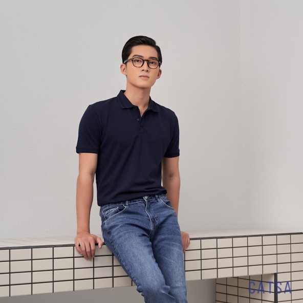 Áo polo nam chất liệu thun Cá sấu SPANDEX CROCODILE có độ thấm hút, co giãn tốt CATSA ATP301- 302- 303- 306