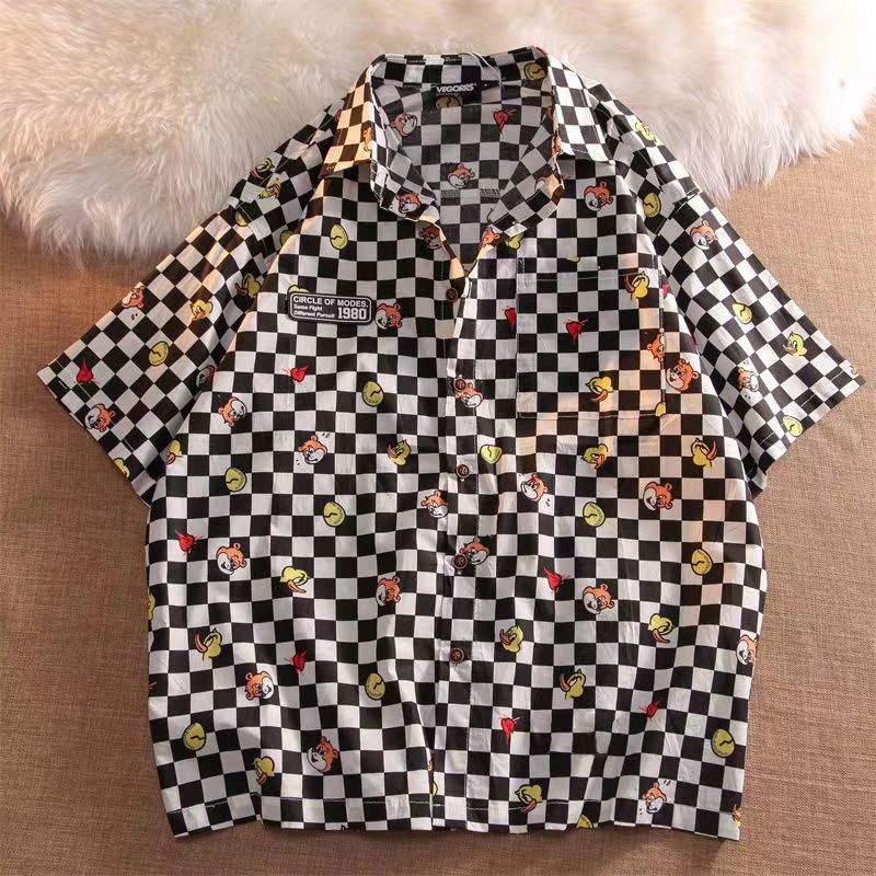 Áo Sơ Mi Dáng Rộng Kẻ Sọc Ca Rô Kiểu Hồng Kông Nhật Hàn Thời Trang Mùa Hè Cho Nữ 2022