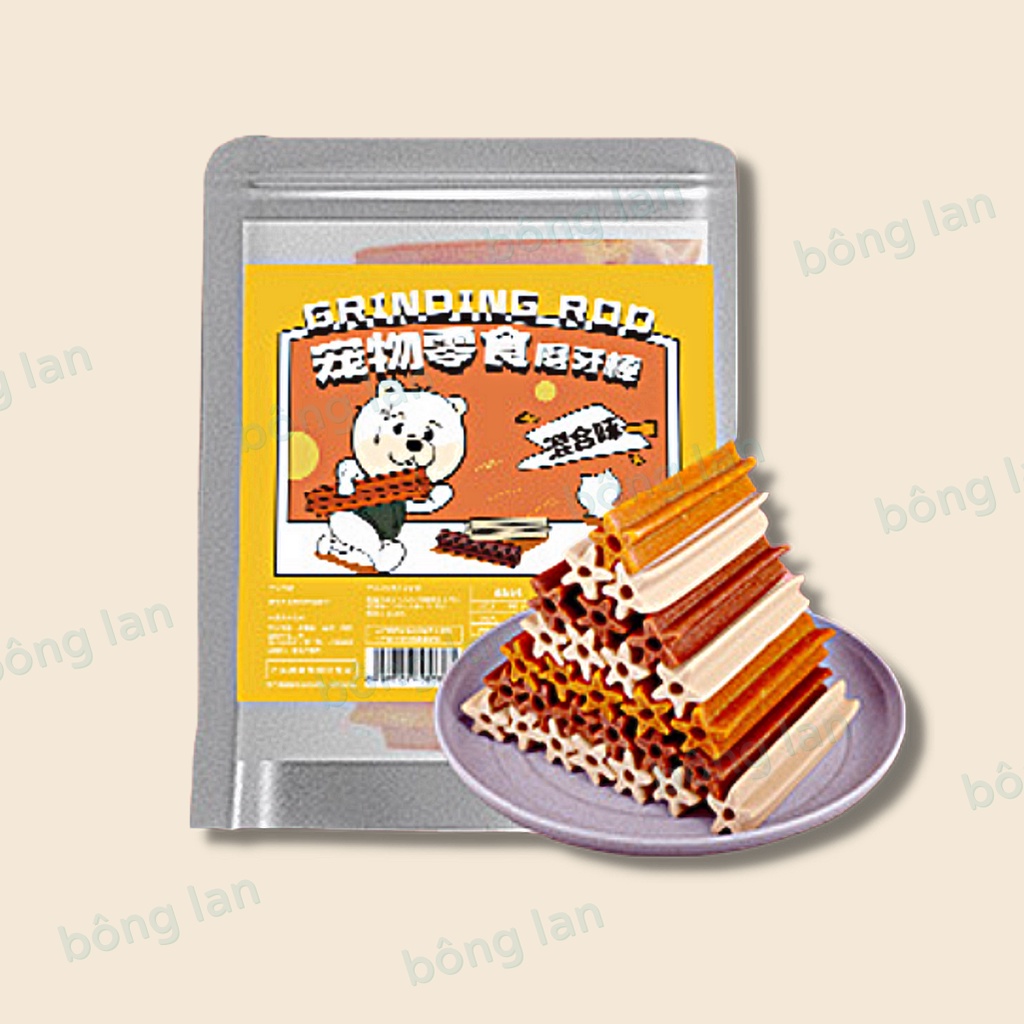 [HOẢ TỐC] Bánh xương thưởng gặm sạch răng cho chó Hello Joy 220gr