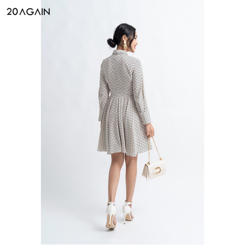 Đầm váy nữ công sở 20AGAIN đủ màu, đủ size, buộc nơ cổ sang trọng hiện đại DEA0955