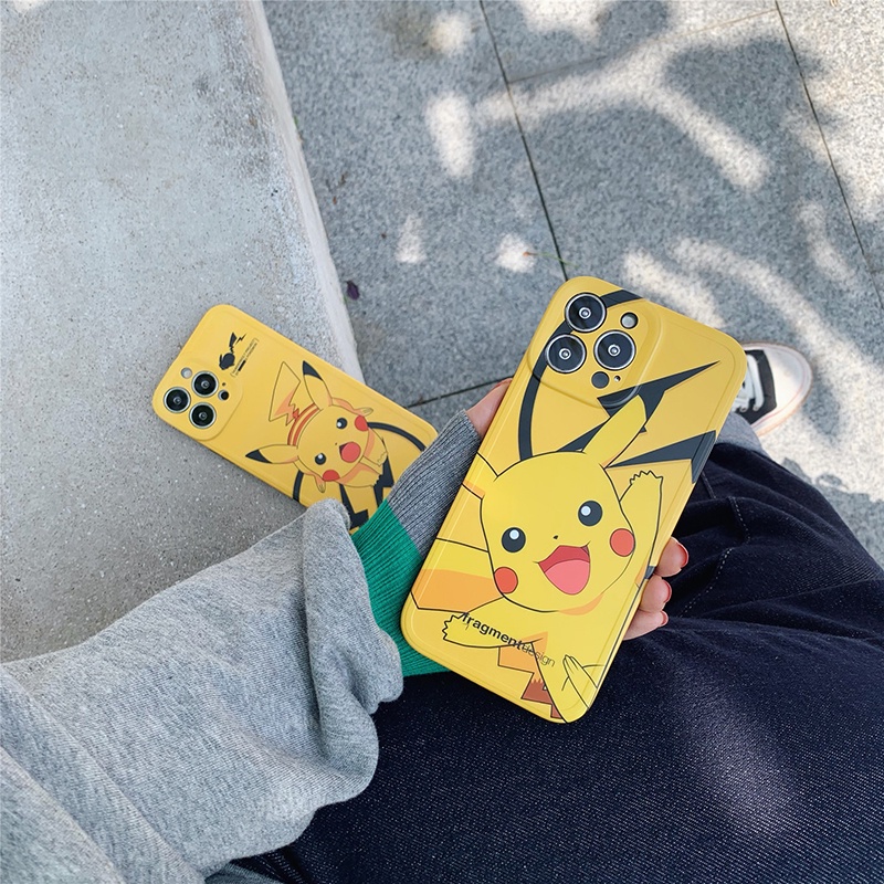 Ốp Điện Thoại Mềm In Hình PIKACHU Pokemon Cho iPhone 14 Pro Max 12 11 Pro Max Xs Max XR