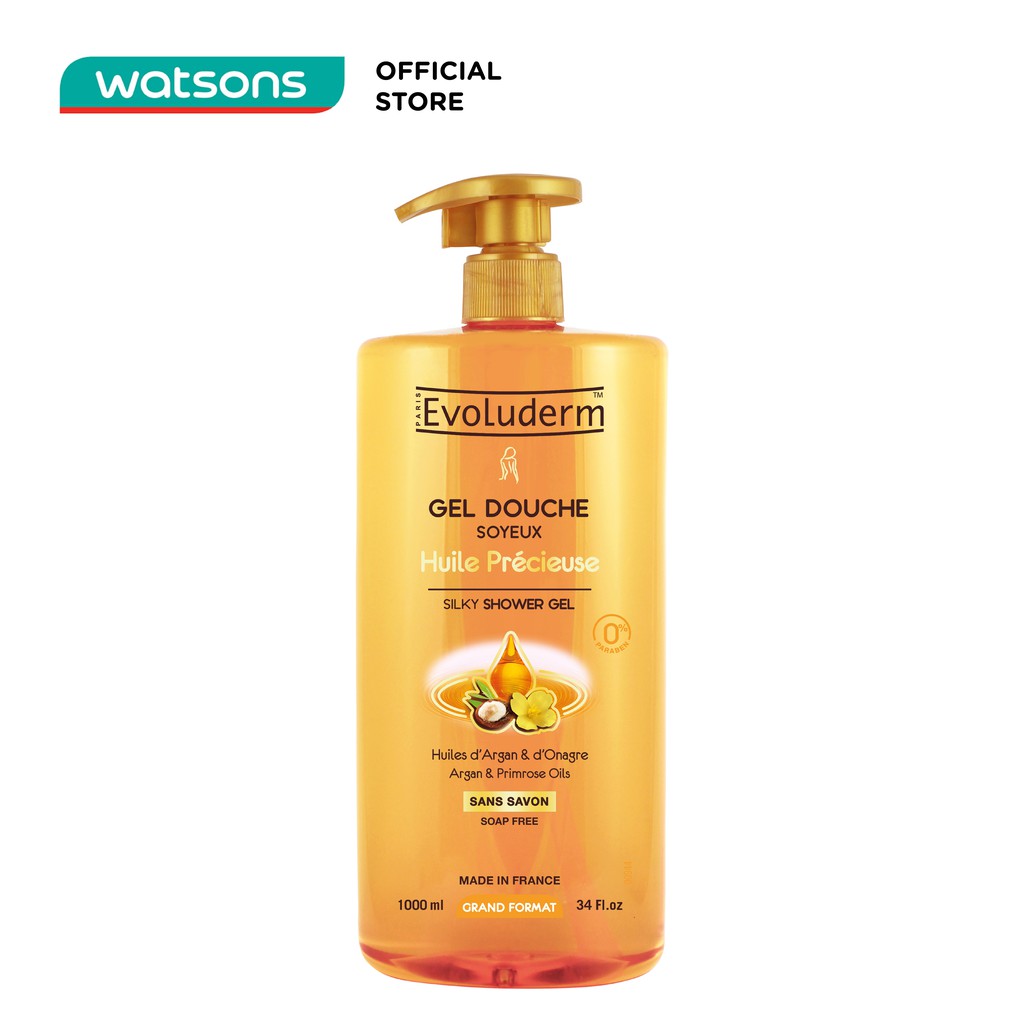 Gel Tắm Evoluderm Dưỡng Da Từ Tinh Dầu 1000ml