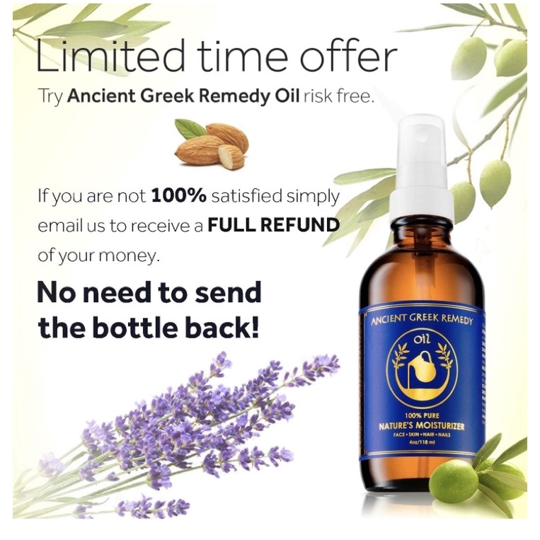 Tinh dầu dưỡng ẩm organic Ancient Greek Remedy 118ml USA