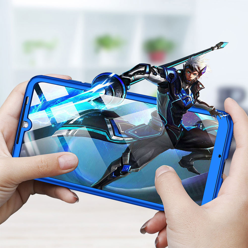 Ốp lưng Samsung Galaxy J6 2018 J4 Plus J4 A7 A9 2018 A6 Plus 2018 360 Body Full Protective Luxury Shockproof Case +Tempered Glass Hard Slim Cover chống sốc 2 mặt