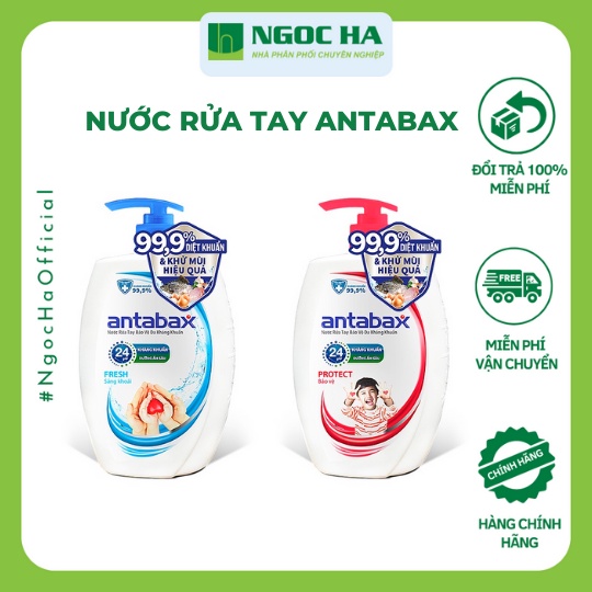 Nước rửa tay bảo vệ da kháng khuẩn Antabax 250ml