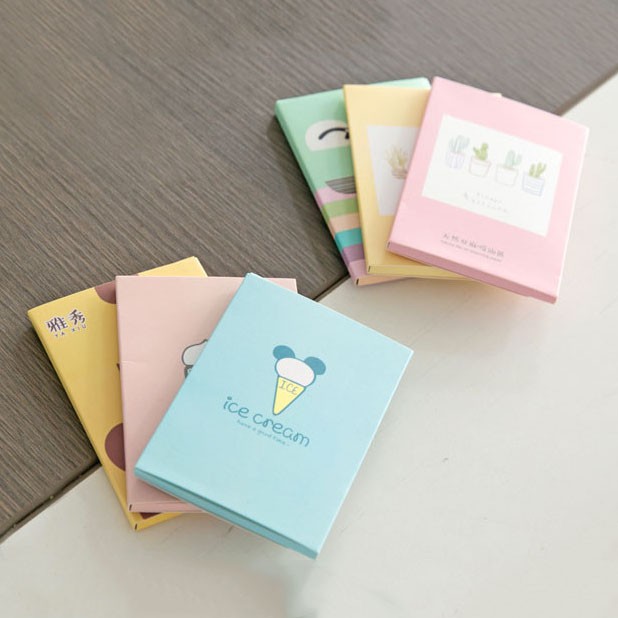 HCM - Giấy thấm dầu kute (giao màu ngẫu nhiên)