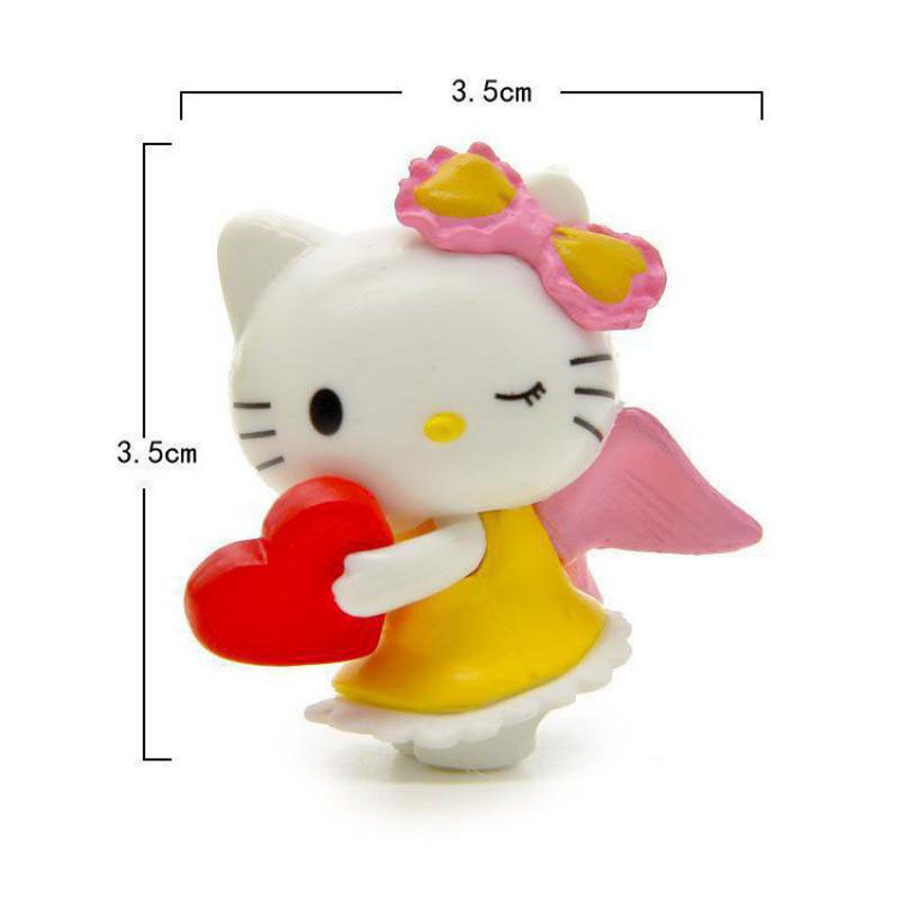 Set 6 mô hình đồ chơi Hello Kitty bằng nhựa PVC