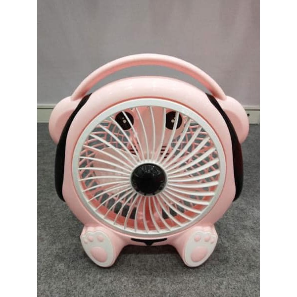 Quạt mini hình thú để bàn cắm điện văn phòng, Quạt văn phòng để bàn mini hình thú cắm điện
