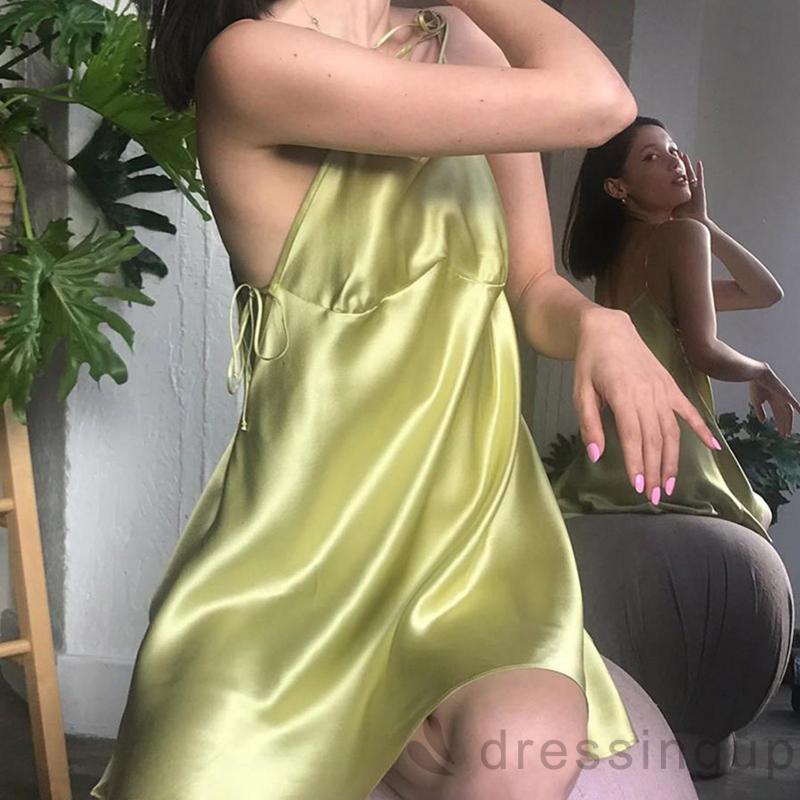 d❃♪Women´s Sexy Sling Single Club Cocktail Party Mini Dress