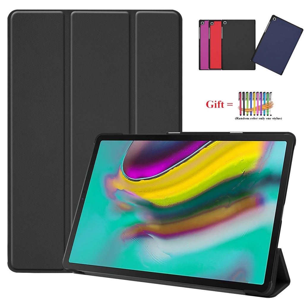 Bao Da Máy Tính Bảng PU Siêu Mỏng Nắp Gập Tự Động Tắt Mở Màn Hình Cho Samsung Galaxy Tab S5e 10.5 inch 2019 SM-T720 T725