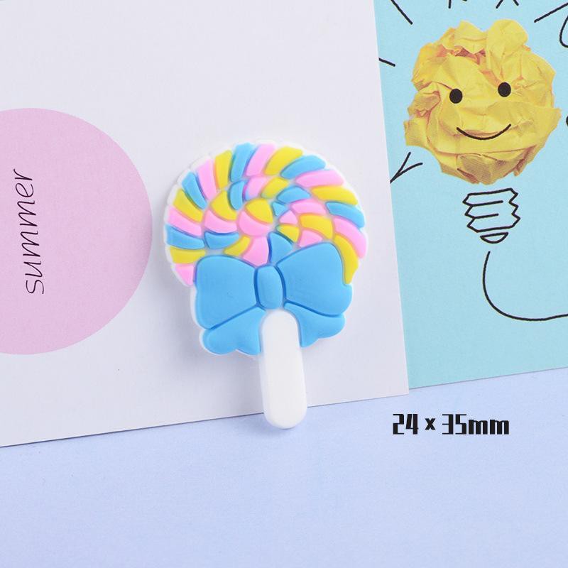 Jibbitz Sticker trang trí dép Cros hình que kẹo nhựa dẻo nhiều mẫu