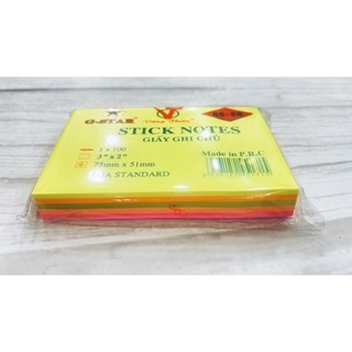 Giấy ghi chú nhiều màu - note nhiều màu chữ nhật nhỏ