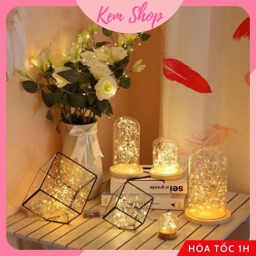 Dây Đèn Led Đom Đóm Fairy Light Có Chế Độ Nháy 3m Trang Trí Decor - Kem Shop K19