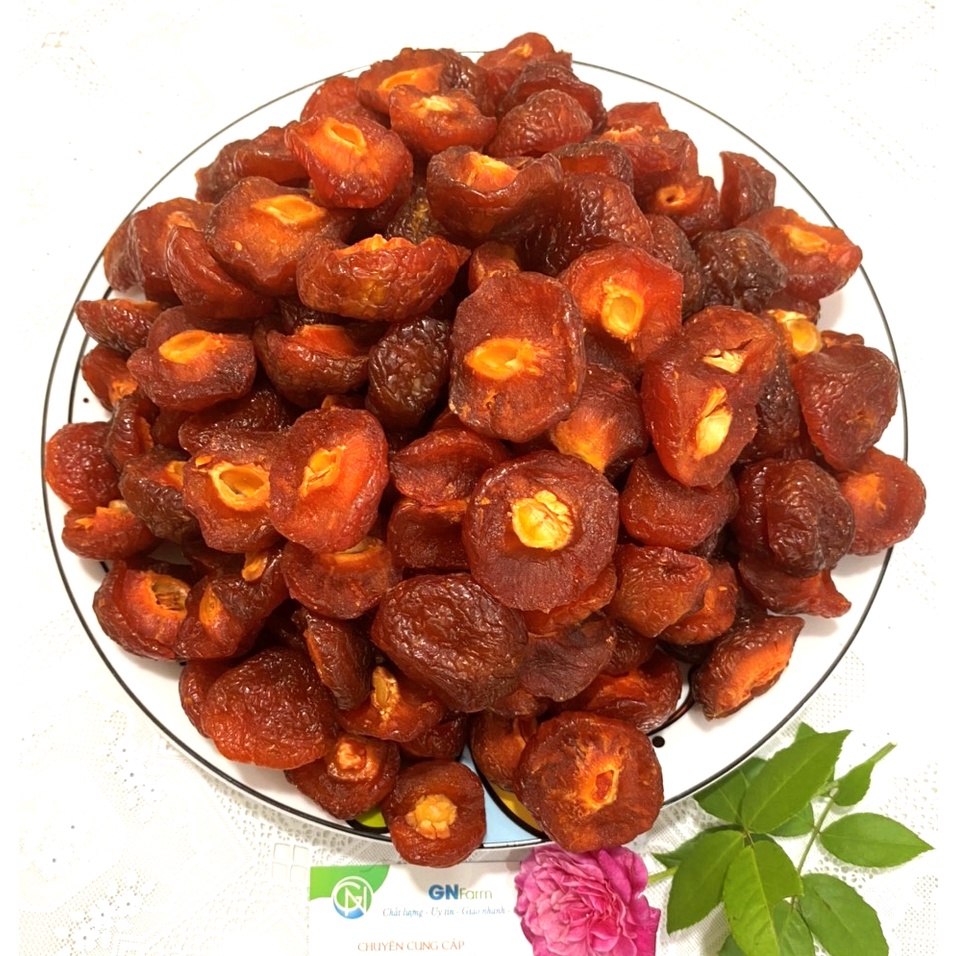 Táo Chẻ Đôi Mứt Anh Đào Ăn Vặt Cực Ngon - Hộp 500g