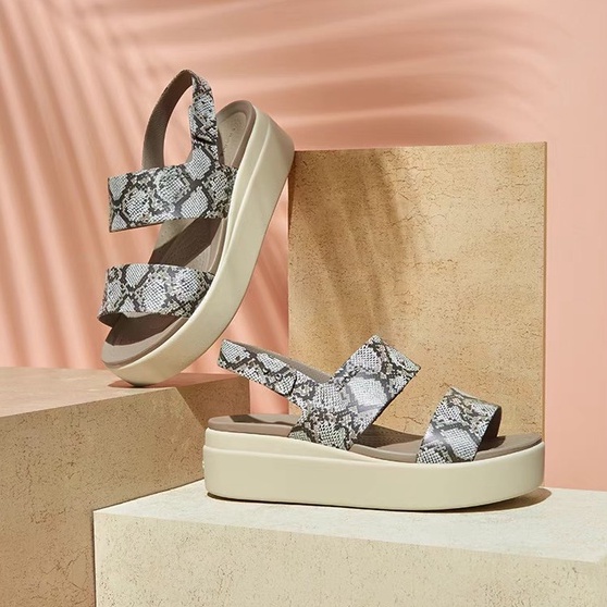 Sandal Cross Nữ Brooklyn Low Wedge Đế Cao 5P Nhiều Màu