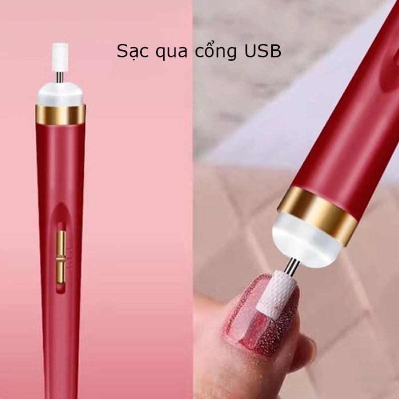 Máy Mài Móng Tay LED Đa Năng Có Thể Sạc Lại Bút Khoan Móng Tay, Dụng Cụ Làm Móng Điện