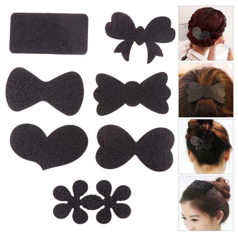 Vỉ 2 miếng dán mái trang điểm kim tuyến màu đen