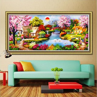 Tranh đính đá Tổ ấm hạnh phúc LV007 KT:180* 80cm