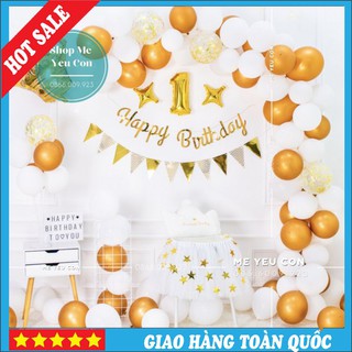 Bóng Sinh Nhật Happy Birthday Kèm Đèn Led Và Số Tuổi, Trang Trí Sinh Nhật Cho Bé, Tiệc Thôi Nôi, Combo Sinh Nhật Đẹp