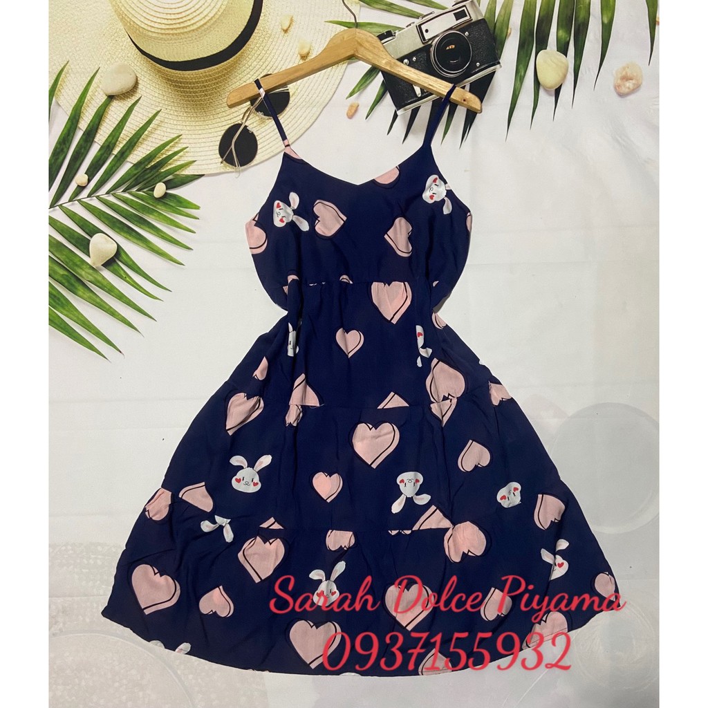 ĐẦM DÂY VẢI LANH LƯNG CHUN THOÁNG MÁT DIỆN ĐI BIỂN XINH XẮN