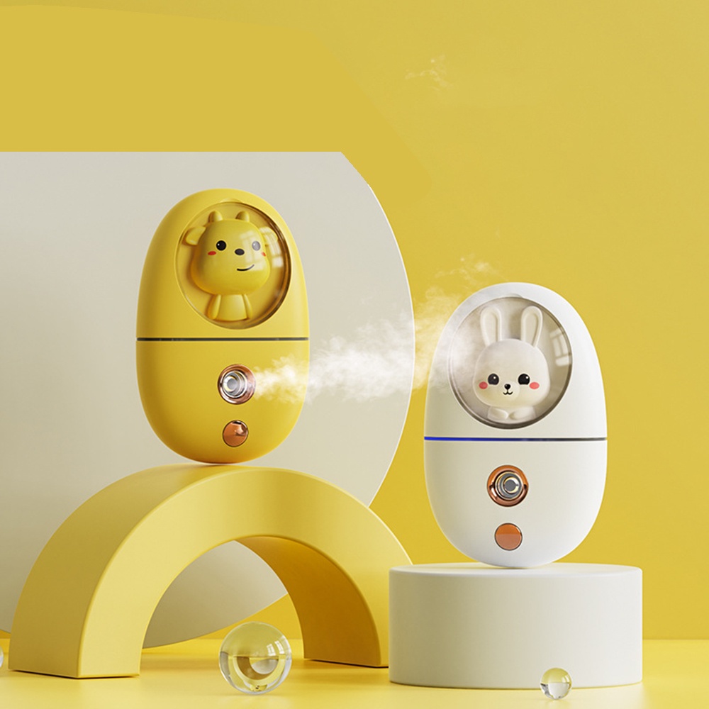 (Hàng Mới Về) 1 Bình Xịt Nước Dưỡng Ẩm Da Mặt Hình Thú Cưng Dễ Thương Sạc Usb Nhỏ Gọn