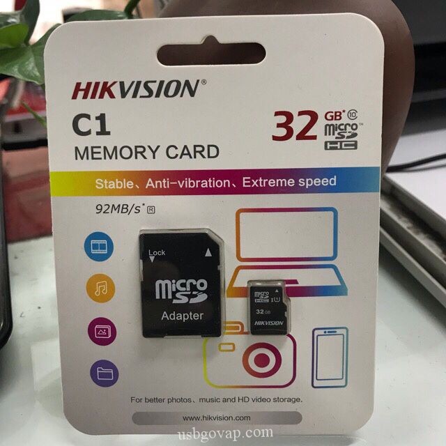 [HÀNG CHÍNH HÃNG] Thẻ nhớ - Micro SD 32G HIK Chính hãng Class 10 (BH 7N) | BigBuy360 - bigbuy360.vn