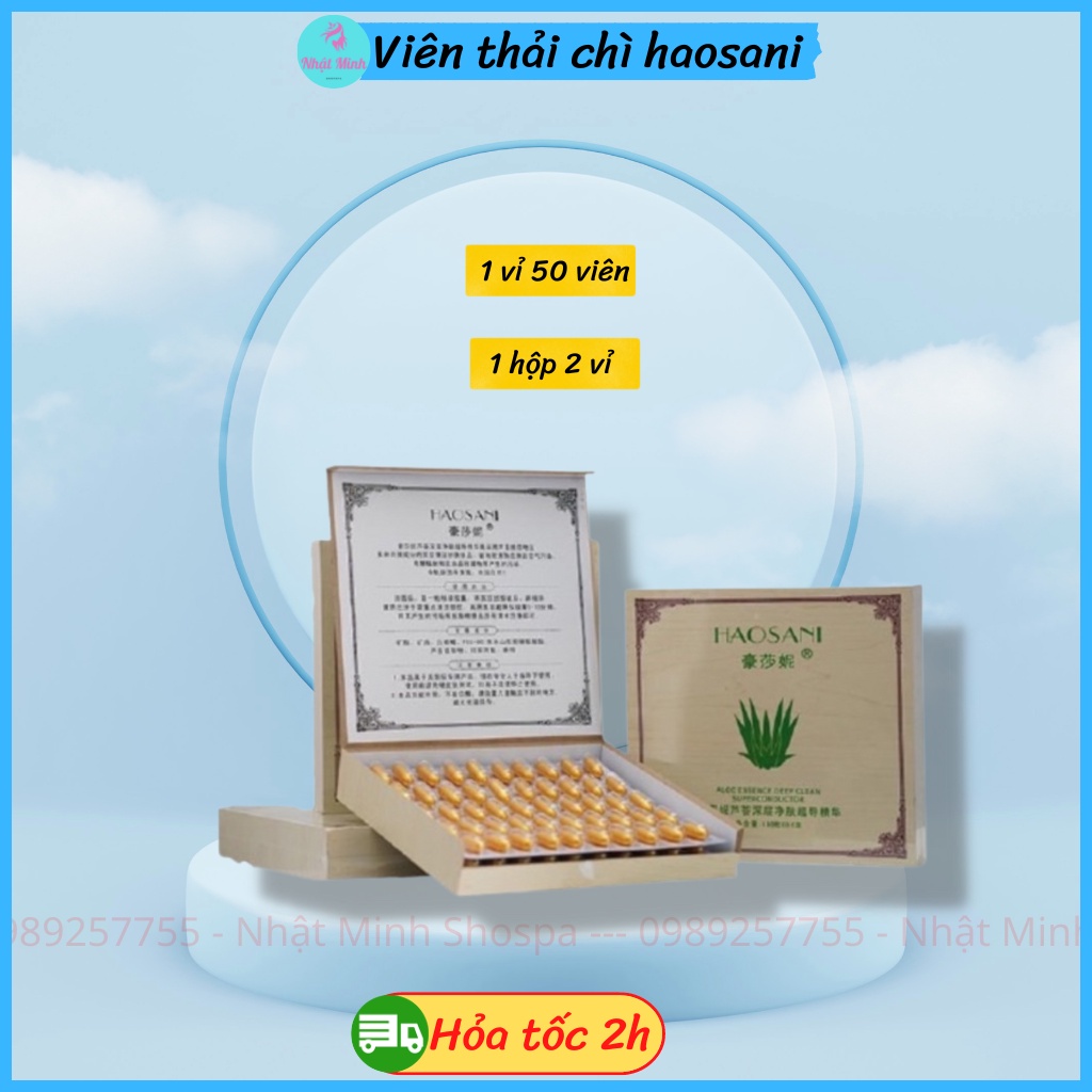 SALE Viên Hút Chì Thải Độc Tố HAOSANI - Hộp 100V Chính Hãng