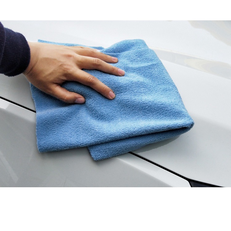 Khăn Lau Xe Hơi Ô Tô Xe Máy Khăn Vệ Sinh Nhà Cửa Vải Sợi Microfiber Không Viền 40x40cm