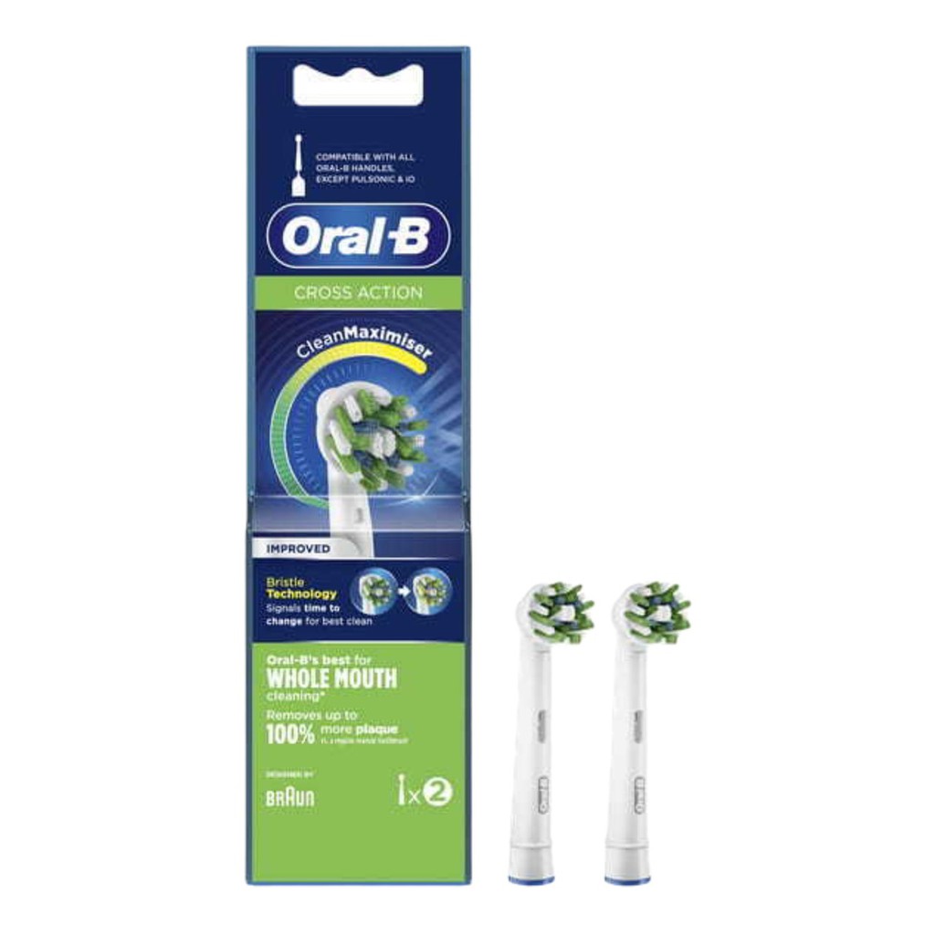 Set 2 đầu bàn chải điện Oral-B CrossAction Pháp - Bill mua tại Pháp