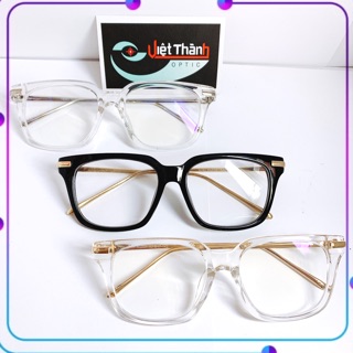 ❤GIÁ DÙNG THỬ ❤️ Mắt Kính Phom Vuông Đủ Màu Kính Giả Cận Gọng Kính Lắp Độ Kính O Độ Đeo Che Bụi Rất Đẹp