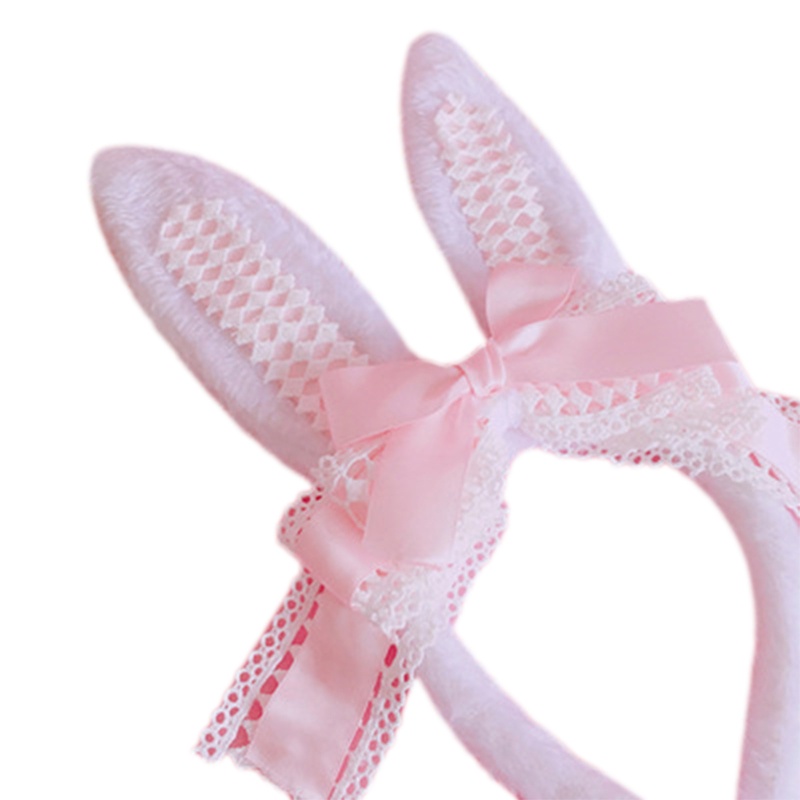 Băng Đô Tai Thỏ Bằng Lông Nhung Dễ Thương Xinh Xắn Dành Cho Nữ