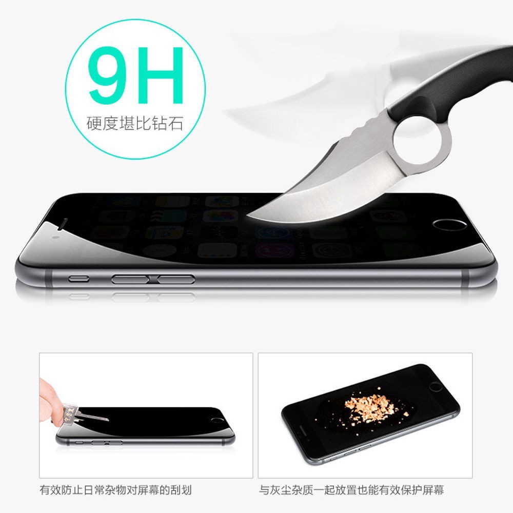 Kính cường lực chống nhìn trộm cho iPhone5 6s 7 8p X