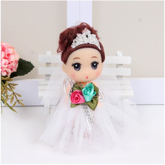 Búp bê trang trí bánh kem  búp bê Chipi vương miện 12cm