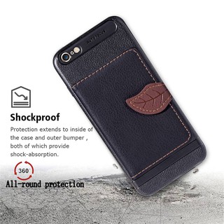 Bao da PU nắp gập có khe đựng thẻ tiền và giá đỡ cho Apple IPhone 6p / 6S Plus