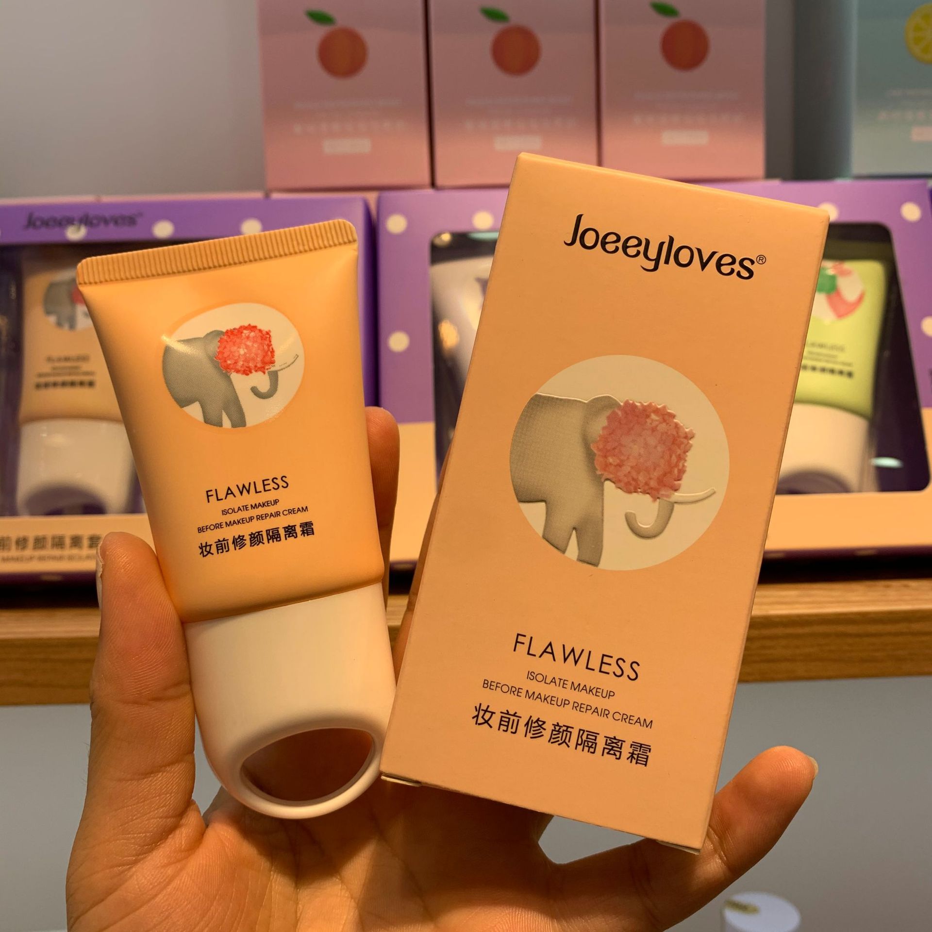 [7.7   sale ]Kem Lót Trang Điểm Joeeyloves Làm Sáng Da Lâu Trôi 40ml Tiện Dụng  Nội Địa Trung