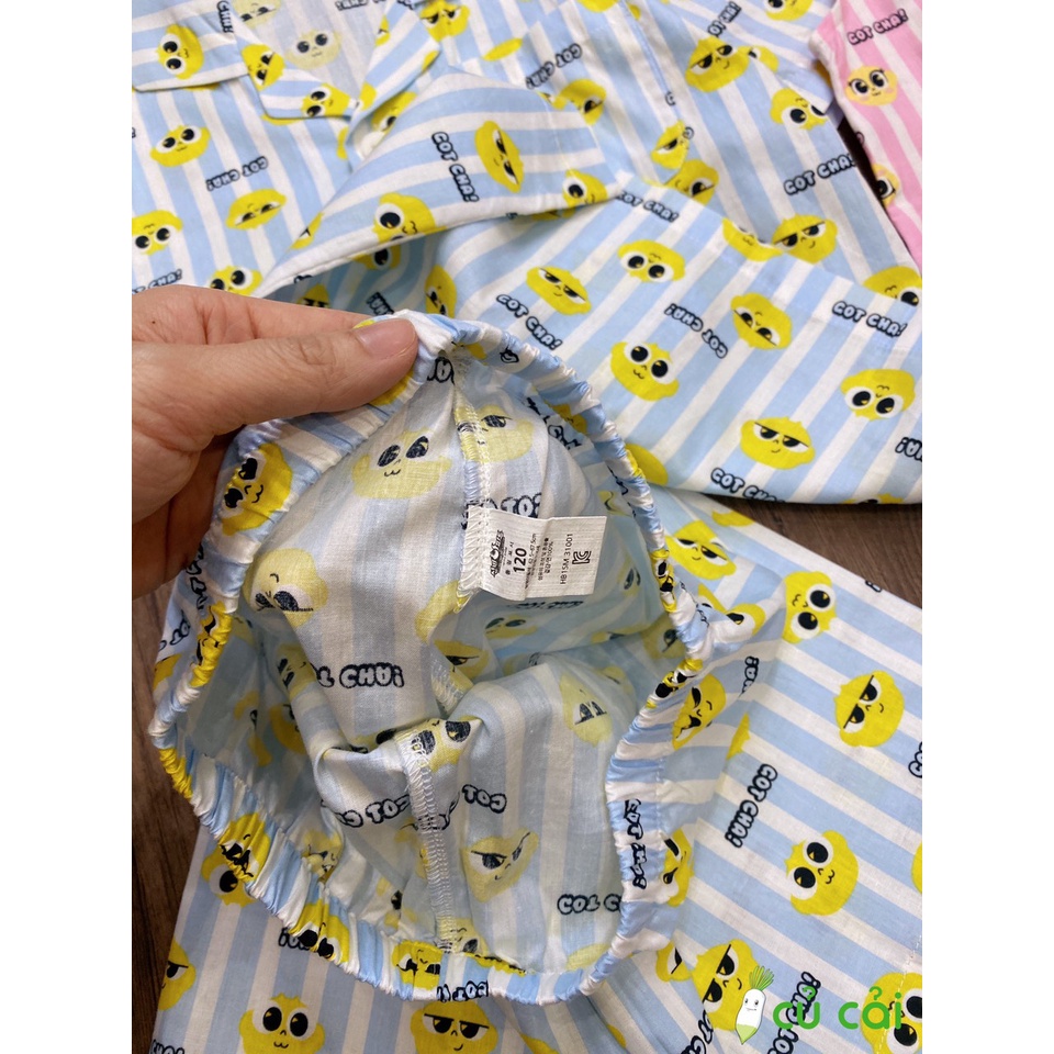 Bộ Pyjama GOT CHA Bé trai, Bé gái kẻ sọc hình mặt cười BH34