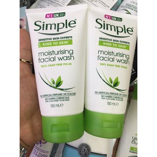 💧💧Sữa rửa mặt Simple [Giá sale] + cấp ẩm cho da khô💧💧
