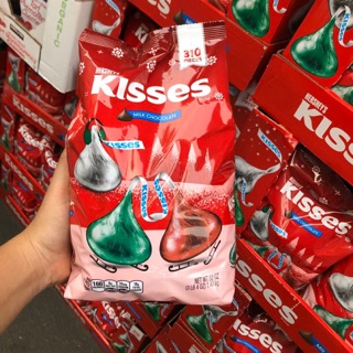 [Date 10/2020]-SOCOLA SỮA HERSHEY'S KISSES 310 viên 1,47KG PHIÊN BẢN NOEL