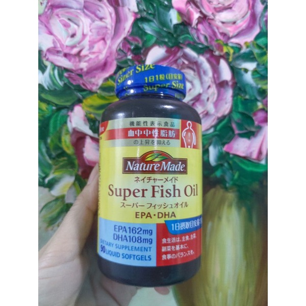 [ C® Bill Nhật] Dầu Cá SUPER FISH OIL NATURE MADE Nhật Bản [ Hãng Mỹ sản xuất tại Nhật]