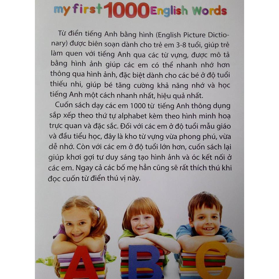 Sách - My First 1000 English Words - 1000 từ tiếng anh đầu tiên cho bé (Bìa Cứng kèm CD)