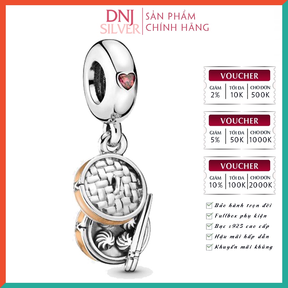 Charm bạc 925 cao cấp, bộ tổng hợp các mẫu charm bạc DNJ để mix vòng charm - Bộ sản phẩm từ DN305 đến DN320