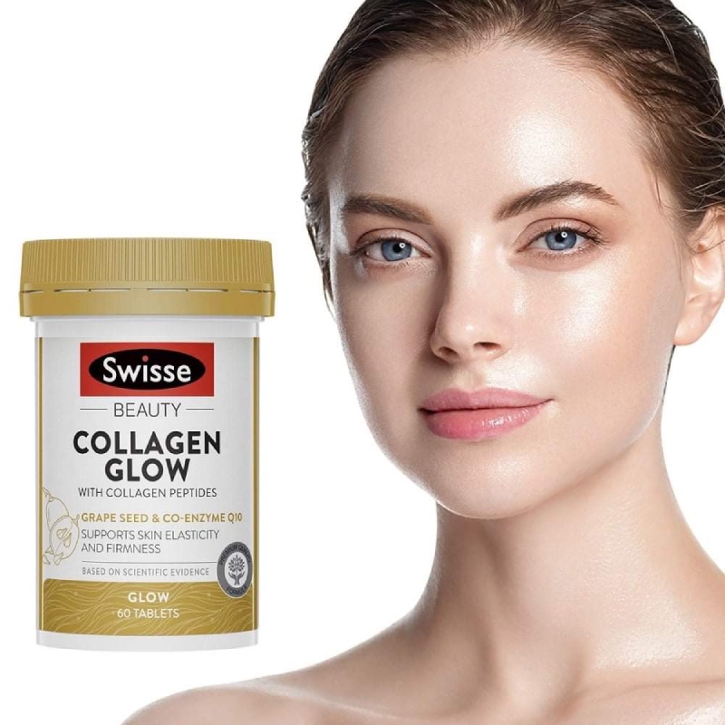 (120 viên ) Viên uống collagen Swisse collagen glow  120v Hỗ Trợ Đẹp Da