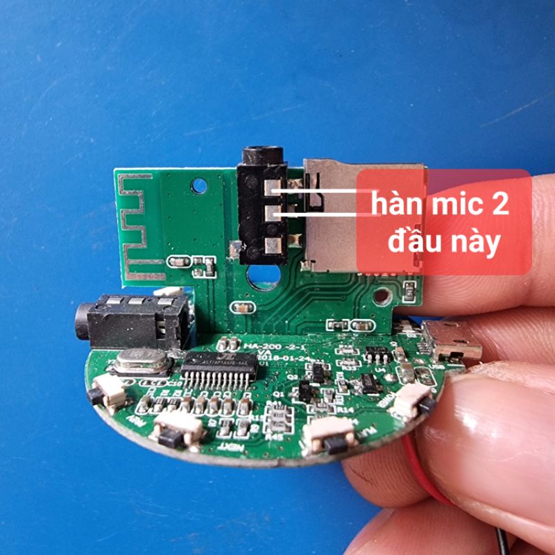 mạch karaoke + bluetooth 5w x 5w (tặng kèm mic như ảnh ) ic MIX2018 Bộ khuếch đại công suất Class-F